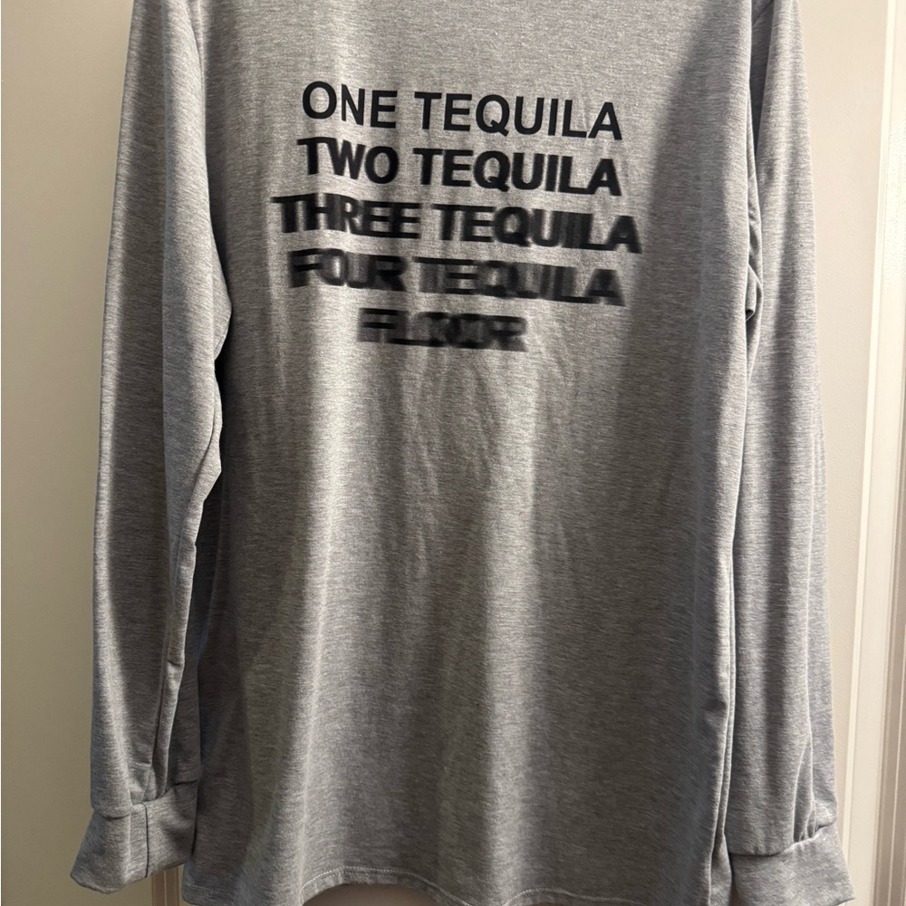 Fashion Nova Heather Gray Long Sleeve Top